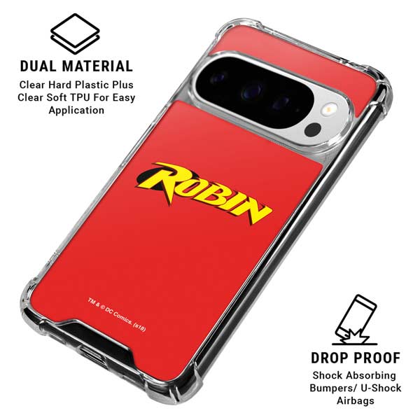 DC Comics Robin Official Logo Google Pixel 10 Pro XL Clear Case