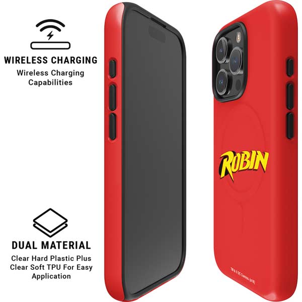 DC Comics Robin Official Logo iPhone 16 Pro Max Magsafe Impact Case