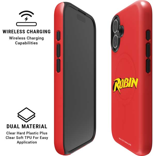 DC Comics Robin Official Logo iPhone 17 Magsafe Impact Case