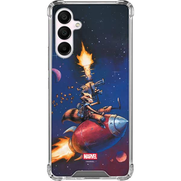 Marvel Rocket Raccoon Rocket Ride Galaxy A16 5G Clear Case