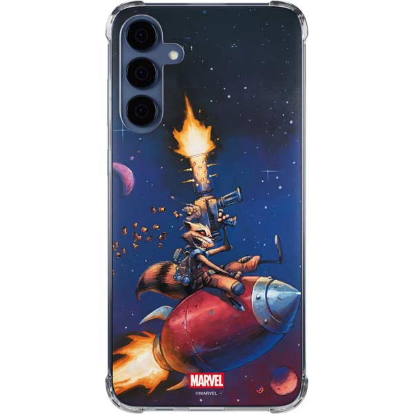 Marvel Rocket Raccoon Rocket Ride Galaxy A35 5G Clear Case