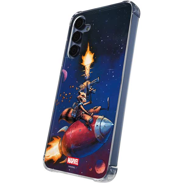 Marvel Rocket Raccoon Rocket Ride Galaxy A35 5G Clear Case