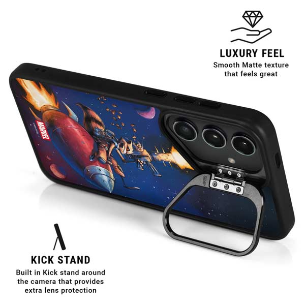 Marvel Rocket Raccoon Rocket Ride Galaxy S26 Ultra Kickstand Case