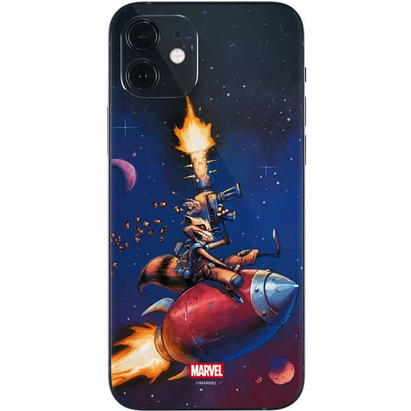 Marvel Rocket Raccoon Rocket Ride iPhone 12 Skin