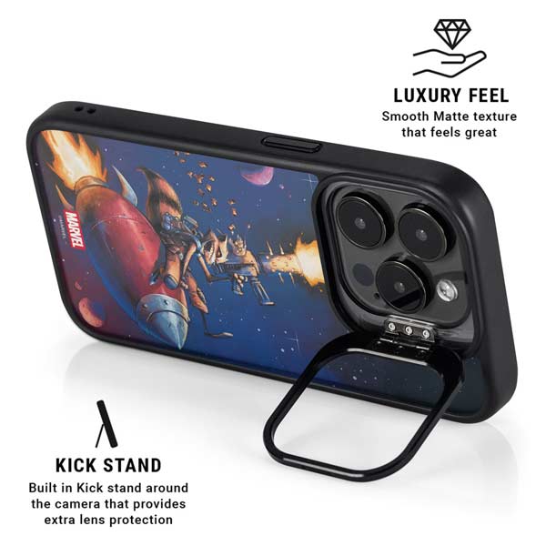 Marvel Rocket Raccoon Rocket Ride iPhone 14 Pro Kickstand Case