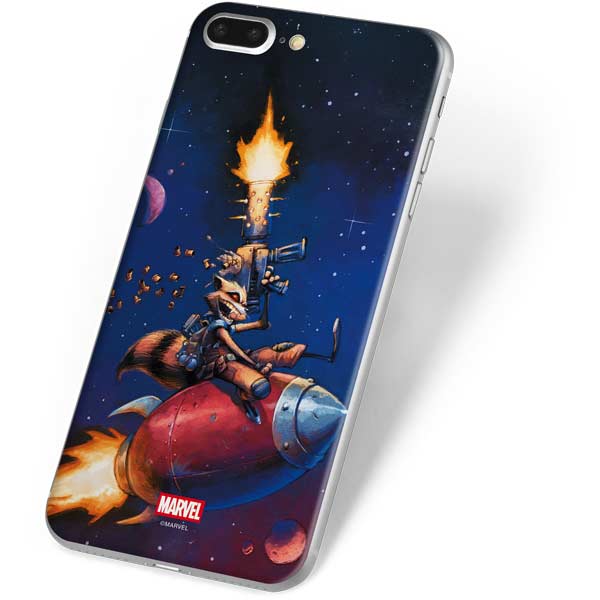 Marvel Rocket Raccoon Rocket Ride iPhone 8 Plus Skin