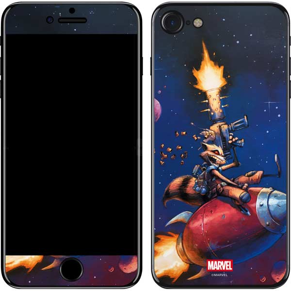 Marvel Rocket Raccoon Rocket Ride iPhone SE (2nd & 3rd Gen) Skin