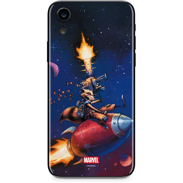 Marvel Rocket Raccoon Rocket Ride iPhone XR Skin