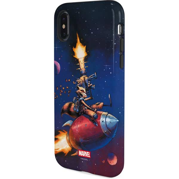Marvel Rocket Raccoon Rocket Ride iPhone XS Pro Case