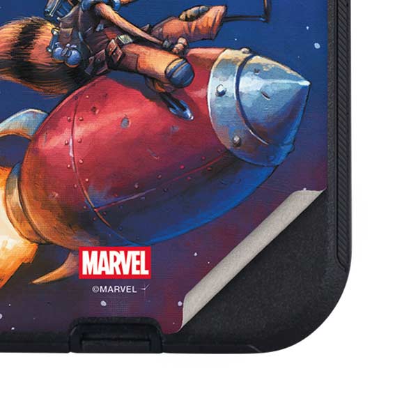 Marvel Rocket Raccoon Rocket Ride Otterbox Defender iPhone Skin