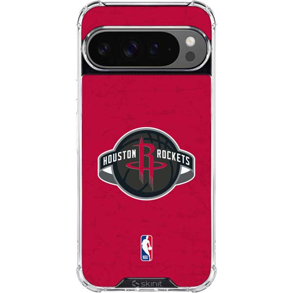 NBA Houston Rockets Distressed Google Pixel 10 Pro XL Clear Case ...