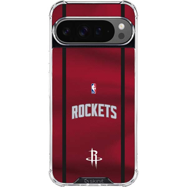 NBA Houston Rockets Jersey Google Pixel 10 Pro XL Clear Case