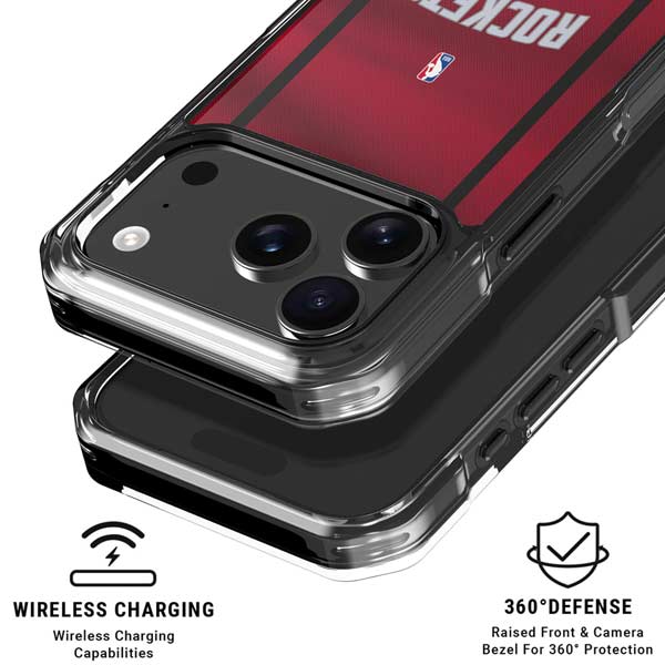 NBA Houston Rockets Jersey iPhone 17 Pro Clear Case