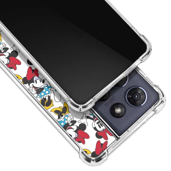 Disney Minnie Mouse Rockin Minnie Pattern Moto G 5G (2025) Clear Case