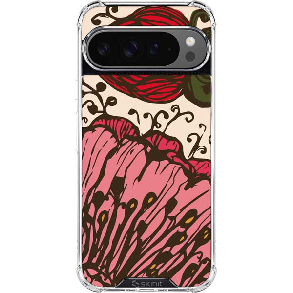 Rose Bud Floral Google Pixel 10 Pro XL Clear Case