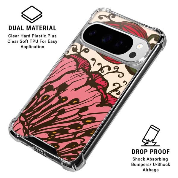 Rose Bud Floral Google Pixel 10 Pro XL Clear Case
