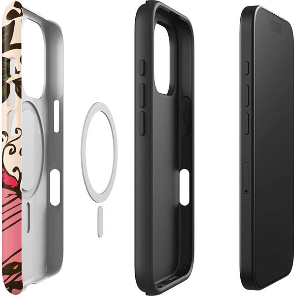 Rose Bud Floral iPhone 16 Pro Magsafe Impact Case