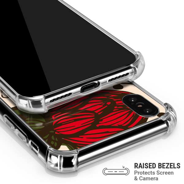 Rose Bud Floral iPhone X/XS Clear Case