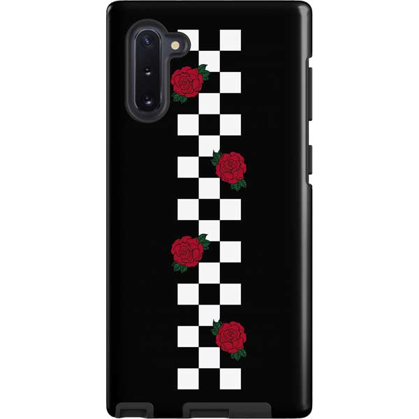 Rose Checkerboard Galaxy Cases