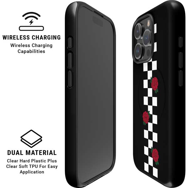 Rose Checkerboard iPhone 16 Pro Magsafe Impact Case