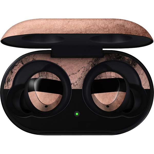 Rose Gold and Black Marble Galaxy Buds Skin