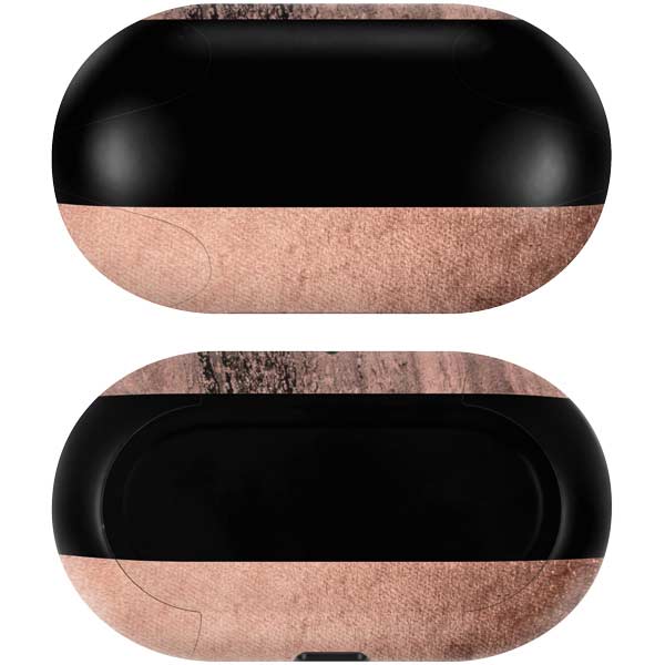 Rose Gold and Black Marble Galaxy Buds Skin