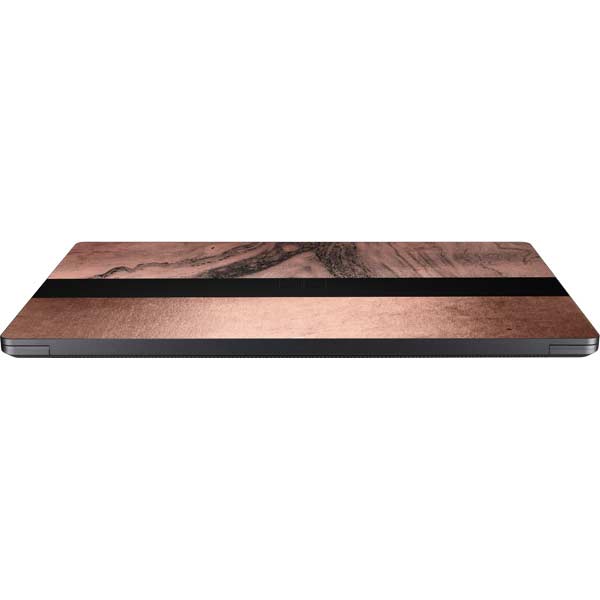 Rose Gold and Black Marble Surface Laptop 7 15in Skin