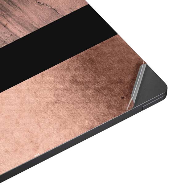 Rose Gold and Black Marble Surface Laptop 7 15in Skin