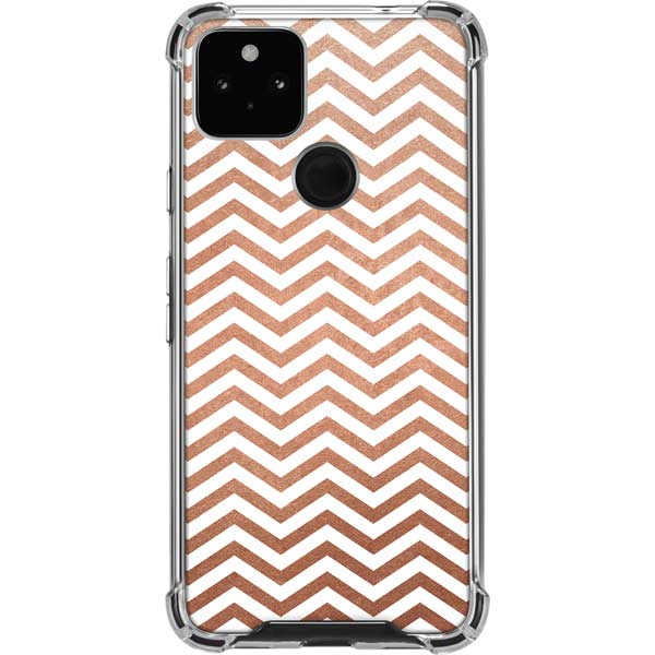 Rose Gold Chevron Pixel Cases