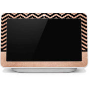 Rose Gold Chevron Split Google Home Hub Skin