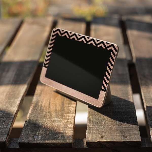 Rose Gold Chevron Split Google Home Hub Skin