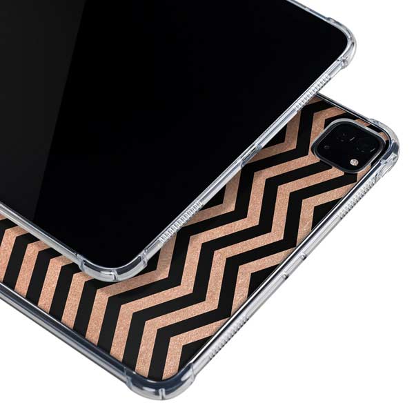 Rose Gold Chevron Split iPad Cases