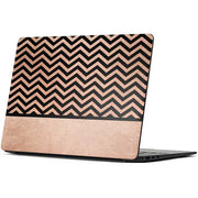 Rose Gold Chevron Split Surface Laptop 7 13.8in Skin