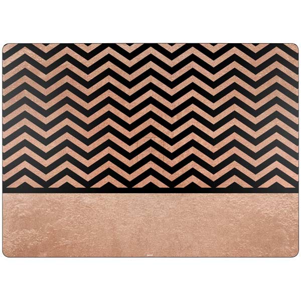 Rose Gold Chevron Split Surface Laptop 7 13.8in Skin