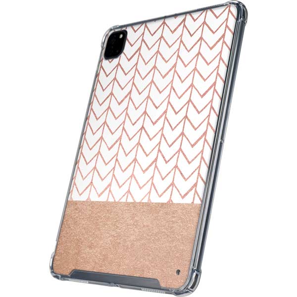 Rose Gold Herringbone iPad Cases