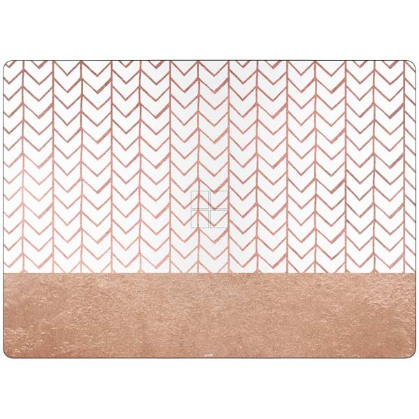 Rose Gold Herringbone Surface Laptop 7 15in Skin