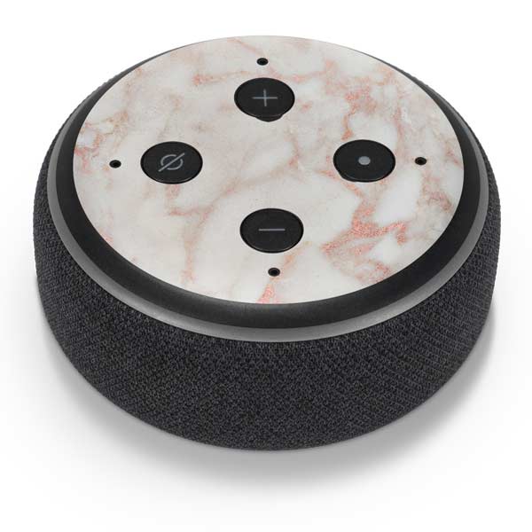 Rose Gold Marble Amazon Echo Dot Skin