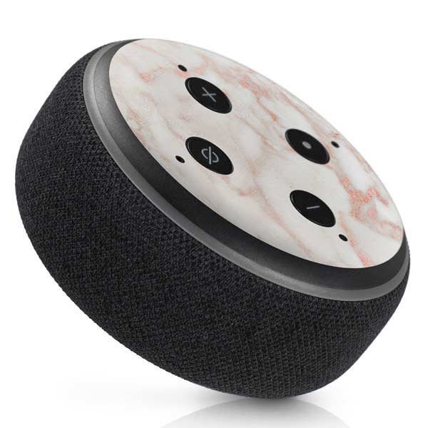 Rose Gold Marble Amazon Echo Dot Skin