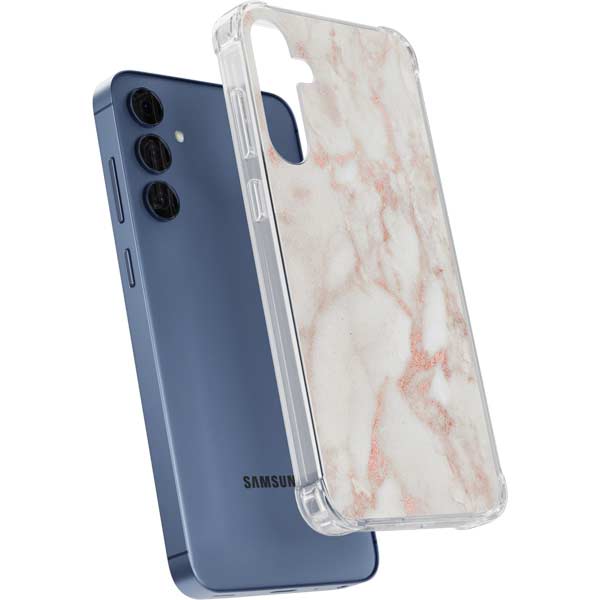Rose Gold Marble Galaxy A35 5G Clear Case
