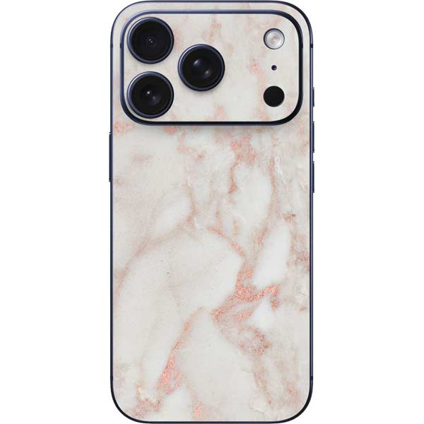 Rose Gold Marble iPhone 17 Pro Max Skin