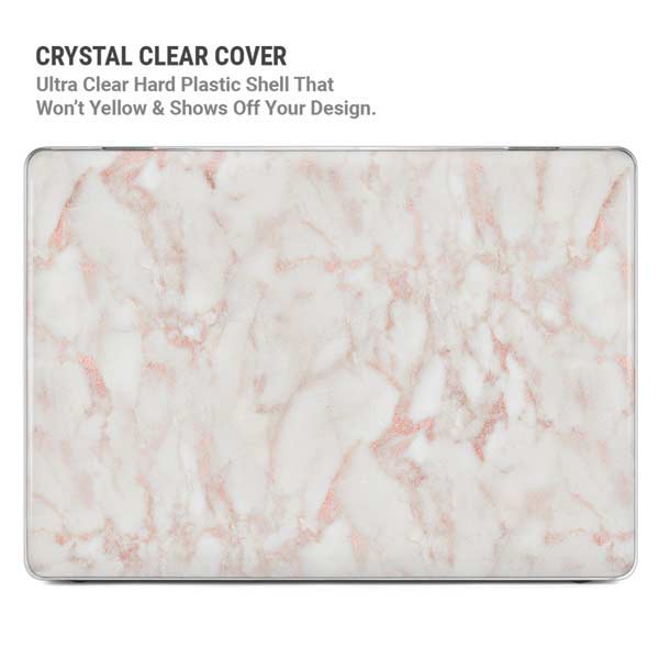 Rose Gold Marble MacBook Pro 14in (2021-24) Case plus Skin