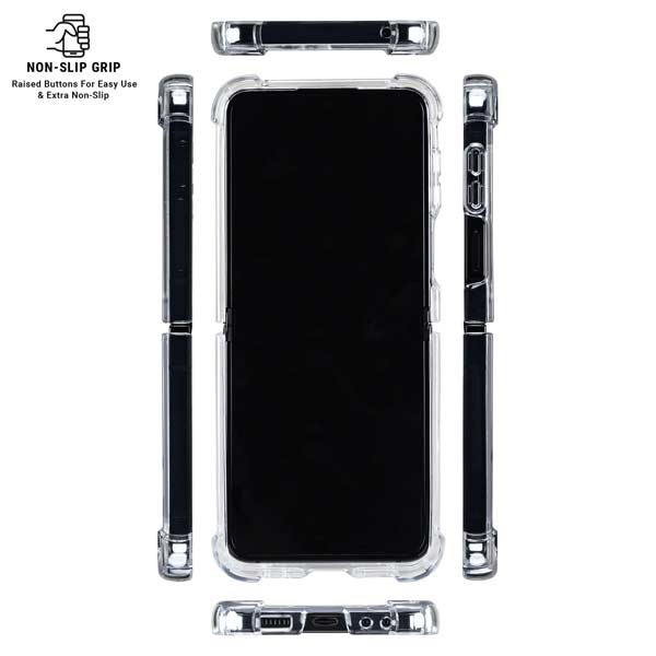 Rose Pink Color Palette Galaxy Z Flip7 Clear Case