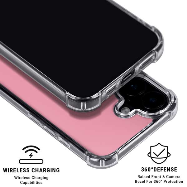 Rose Pink Color Palette iPhone 17 Clear Case