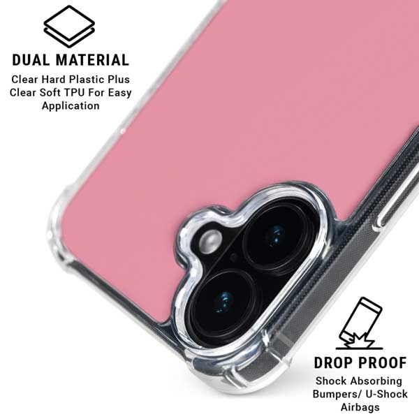 Rose Pink Color Palette iPhone 17 Clear Case