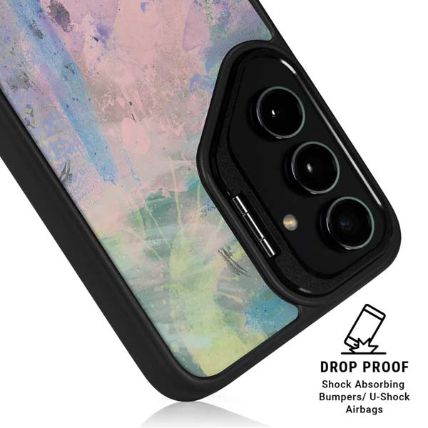 Rose Quartz & Serenity Abstract Galaxy S26 Plus Kickstand Case