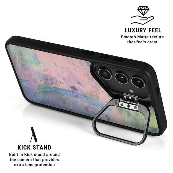 Rose Quartz & Serenity Abstract Galaxy S26 Ultra Kickstand Case