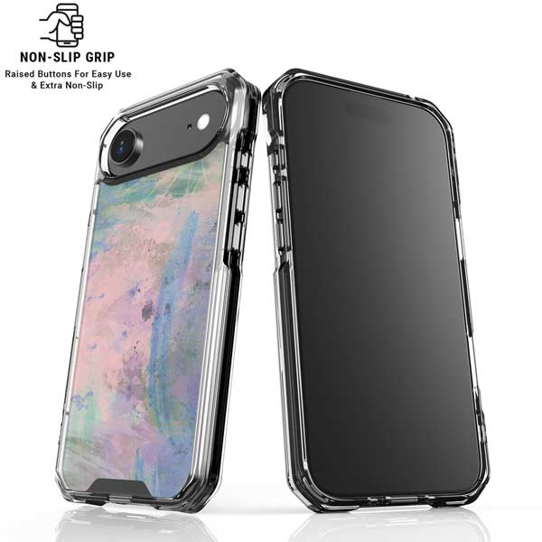 Rose Quartz & Serenity Abstract iPhone 17 Air Clear Case