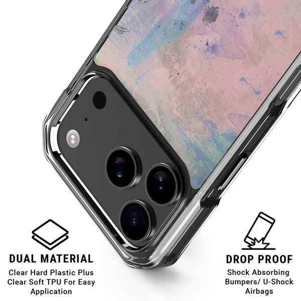 Rose Quartz & Serenity Abstract iPhone 17 Pro Max MagSafe Case