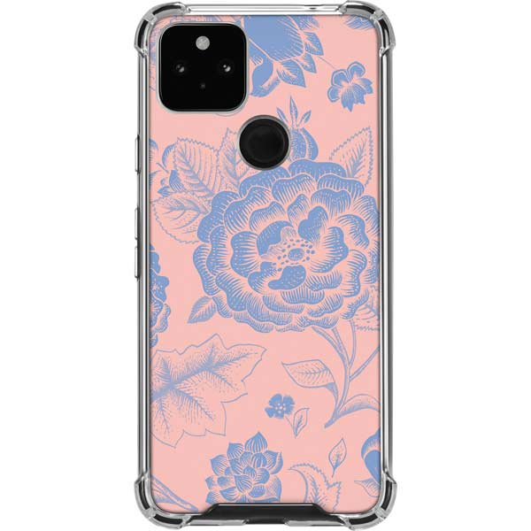 Rose Quartz & Serenity Floral Pixel Cases
