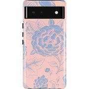 Rose Quartz & Serenity Floral Pixel Cases